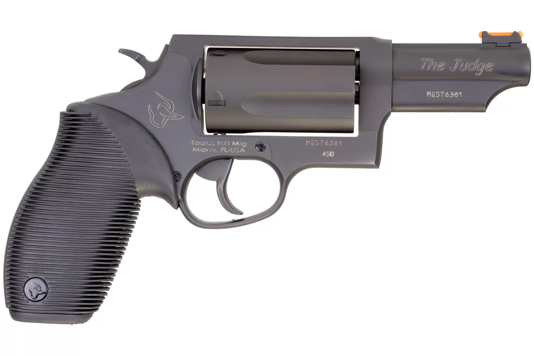 Taurus Judge Revolver - Matte Black | 45 Colt / 410 Ga 3" Barrel 5rd Rubbe-img-0