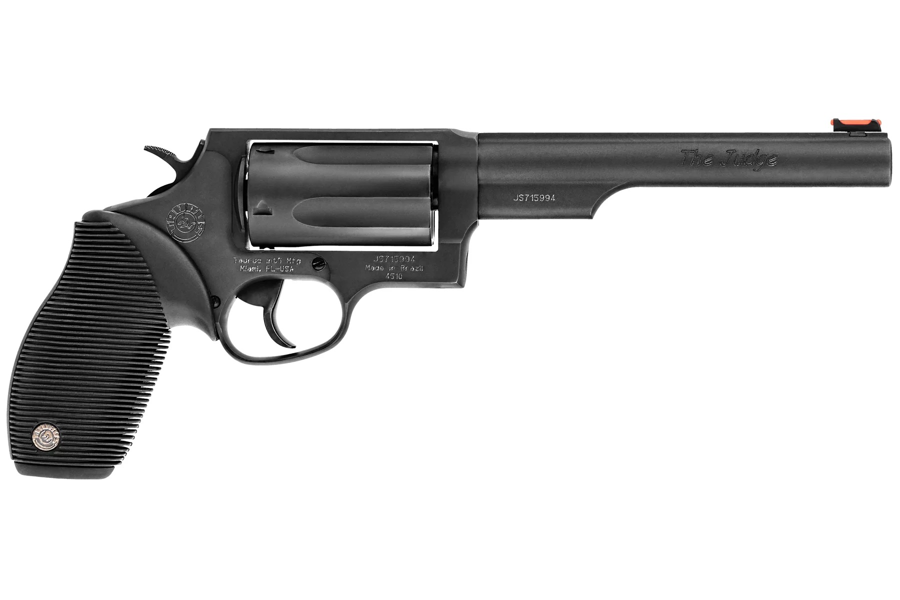Taurus Judge Revolver - Black | 45 Colt / 410 ga 6.5" Barrel 5rd Rubber Gr-img-1