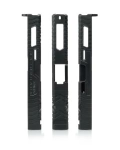 LANTAC Razorback Glock G17 Slide - Black | Stripped | Windowed | Fits Gen 4
