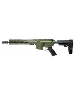 Geissele Super Duty AR Pistol -  OD Green | 5.56NATO | 11.5" Barrel |  10.5" SMR MK16 w/ Geissele Center Tab | SSA-E X Trigger w/ Lightning Bow | SBA3 Brace