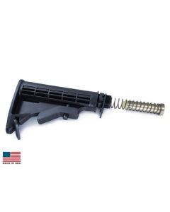 KE Arms M4 Buttstock Assembly - Includes stock, buffer, buffer spring, Mil-Spec tube, castle nut, endplate