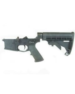 KE Arms USM4 Forged Complete AR15 Lower Receiver - Black | M4 Buttstock