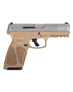 Taurus G3 Full Size Pistol - Tan / Stainless | 9mm | 4" Barrel | 15rd