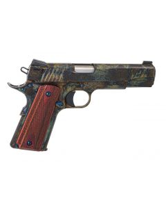 Standard Manufacturing 1911 Pistol - Case Coloring | .45ACP | 5" Barrel | 7rd | Rosewood Grips | Custom Engraved