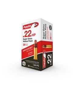 Aguila Ammunition .22 LR HV Rifle Ammo - 38 Grain | Copper Plated Hollow Point