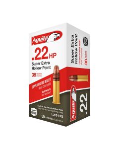 Aguila Ammunition .22 LR HV Rifle Ammo - 38 Grain | Copper Plated Hollow Point