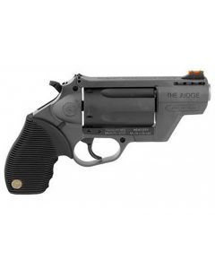 Taurus Public Defender Revolver - Gray | 45 Colt / 410 Ga | 2.5" Barrel | 5rd | Rubber Grip | Fiber Optic Sight | Poly Frame