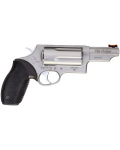 Taurus Judge Magnum Revolver - Stainless Steel| 45 Colt / 410 Mag | 3" Barrel | 5rd | Rubber Grip | Fiber Optic Sight