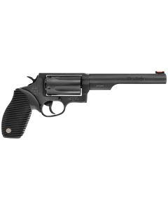 Taurus Judge Revolver - Black | 45 Colt / 410 ga | 6.5" Barrel | 5rd | Rubber Grip | Fiber Optic Sight