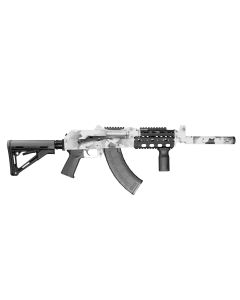 Zastava ZPAP92 AK-47 Rifle - Artic White Camo | 7.62x39 | 16.5" Barrel | Pinned and Welded Muzzle Extension| Magpul CTR Stock