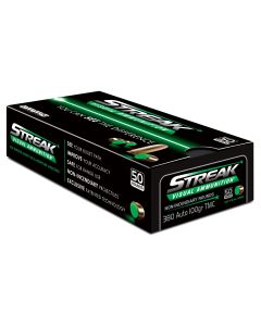 Ammo Inc STREAK Target .380 ACP Handgun Ammo - 100 Grain | TMC | Green