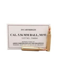 Armscor 5.56 NATO Rifle Ammo - 55 Grain | Full Metal Jacket M193
