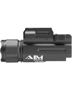 Aim Sports Full Frame 330 Lumen Compact Flashlight - Black | QRM Color Lense Filters