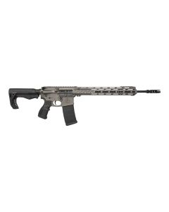 FosTech FLITE Elite Phantom Fighter AR-15 Rifle - Tungsten | 5.56 NATO | 16" Faxon Barrel | 13" Mach-2 Rail | FosTech Tomahawk Stock | Sabre Grip