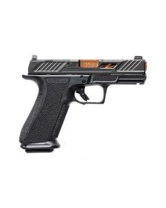 Shadow Systems XR920 Elite Pistol - Black | 9mm | 4" Spiral Fluted Bronze Match Barrel | 17rd | Tritium Sights | W/ Optic Cut | Weight-Optimizing Window Cut