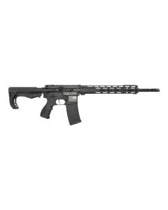 FosTech Tech-15 Stryker AR15 Rifle - Black | 5.56NATO | 16" Barrel | Mach-2 13" M-LOK Rail | FosTech Tomahawk Stock | Installed Echo AR-II Trigger