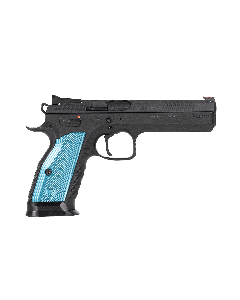 CZ TS 2 Pistol - Black | 9mm | 5.28" Barrel | 20rd | Blue Grips