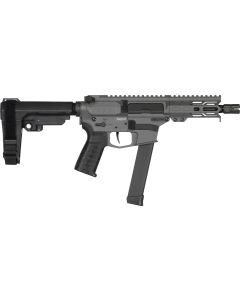 CMMG Banshee MkGs Pistol - Tungsten | 9mm | 5" Barrel | 4" M-LOK Handguard | SBA3 Arm Brace