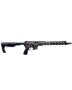 Live Free Armory LF9 CHALLENGER Billet AR-9 Rifle - Midnight Bronze Camo | 9mm | 16" Barrel | LFA Lightweight 15” M-Lok Free Float | Battle Link Minimalist Stock