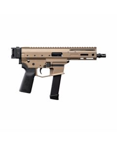 Angstadt Arms MDP-9 Billet Aluminum AR SBR - FDE | 9mm | 6" Barrel | Accepts Glock Mags | Folding Lage Stock