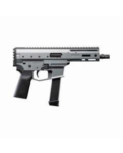 Angstadt Arms MDP-9 Billet Aluminum AR Pistol - Tactical Gray| 9mm | 6" Barrel | Rear Picatinny Rail | Accepts Glock Mags