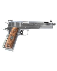 Arsenal Firearms Dueller Prismatic Double Barrel Pistol - Stainless | .45ACP | 6.5" Twin Ported Barrels | 7+7 Parallel Mag | Walnut Grips