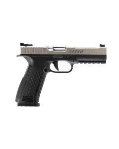 Arsenal Firearms Strike One Speed Pistol - Black / Stainless | 9mm | 5" Barrel | 2 x 17rd Mags | Competition Straight Trigger | Fiber Optic Front Sight