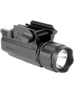 Aim Sports Full Frame 220 Lumen Compact Flashlight - Black | Quick Release Mount