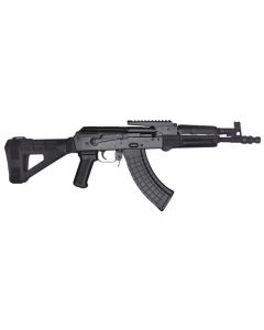Pioneer Arms Polish Hellpup Elite AK-47 Pistol - Black | 7.62x39 | 11.73" Barrel | Built In Optic Rail | SBM47 Brace