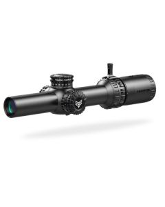 Swamp Fox Arrowhead Series SFP Riflescope - Black | 1-10X24 | Green IR MIL Reticle