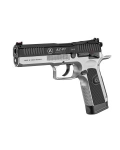 Arma Zeka AZ-P1 Optics Pistol - Black / Silver | 9mm| 5" Barrels | 2 x 19rd Mag | Optic Ready w/ Fiber Optic Front Sight & Adj. Rear Sight