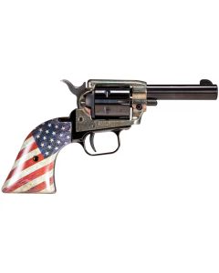 Heritage Barkeep Revolver - Simulated Case Hardened | .22 LR | 3.6" Barrel | 6rd | US Flag Grips