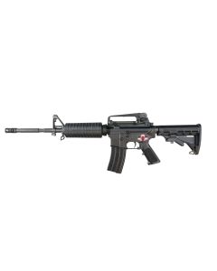 Bushmaster M4 Patrolman's Carry Handle AR15 Rifle - Black | 5.56NATO | 16" Barrel | A2  Handguard w/ Detachable Carry Handle | A2 Flash Hider | M4 Collapsible Stock | BFS III Trigger Equipped