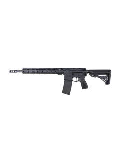 Bushmaster Bravo Zulu AR15 Rifle - Black | 5.56NATO | 16" Barrel | 14" BFI Free Float M-LOK Rail | THRiL Buttstock, Pistol Grip & Mag | Snake Charmer Muzzle Brake | DM2S 2 Stage Trigger