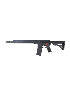 Bushmaster Bravo Zulu AR15 Rifle - Black | 5.56NATO | 16" Barrel | 14" BFI Free Float M-LOK Rail | THRiL Buttstock, Pistol Grip & Mag | Snake Charmer Muzzle Brake | BFS III Trigger Equipped