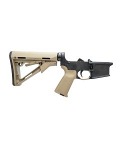 Bushmaster M4 Forged Complete AR15 Lower Receiver - FDE | MOE Furniture