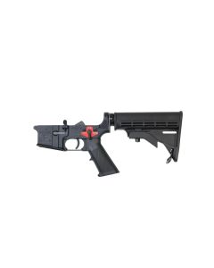 FACTORY BLEM - Bushmaster XM15-E2S Forged Complete AR15 Lower Receiver - Black | M4 Collapsible Stock | BFS III Trigger Equipped