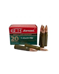 Barnaul 7.62x39 Rifle Ammo - 123 Grain | FMJ | Lacquered Steel Casing | 500rd Case