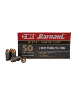 Barnaul 9mm Makarov Pistol Ammo - 94 Grain | FMJ | Steel Casing | 1000rd Case
