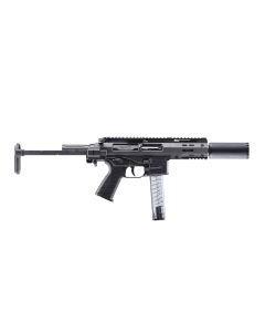 B&T SPC9 PDW SBR SD - Black | 9mm | Integrally Suppressed Barrel 4.5" RBS Suppressor | 30rd | Telescopic Stock