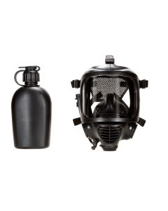 MIRA Safety CM-6M Tactical Gas Mask - Includes Pre-installed Hydration System & Canteen | Full-Face Respirator for CBRN Defense