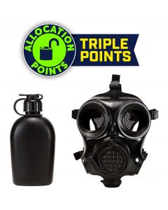 MIRA Safety CM-7M Military Gas Mask - Medium | Includes Pre-installed Hydration System & Canteen | CBRN Protection Military Special Forces, Police Squads, and Rescue Teams