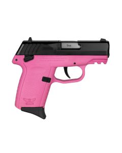 SCCY CPX-1 Gen 3 Sub-Compact Pistol - Black / Pink | 9mm | 3.1" Barrel | 10rd | Ambidextrous Safety
