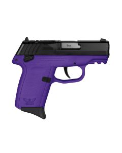 SCCY CPX-1 Gen 3 Sub-Compact Pistol - Black / Purple | 9mm | 3.1" Barrel | 10rd | Ambidextrous Safety | Red Dot Ready