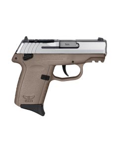 SCCY CPX-1 Gen 3 Sub-Compact Pistol - Stainless / FDE | 9mm | 3.1" Barrel | 10rd | Ambidextrous Safety | Red Dot Ready