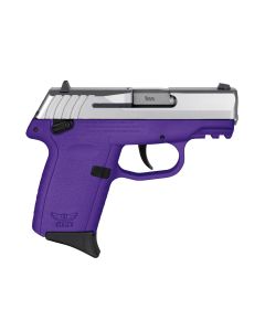 SCCY CPX-1 Gen 3 Sub-Compact Pistol - Stainless / Purple | 9mm | 3.1" Barrel | 10rd | Ambidextrous Safety