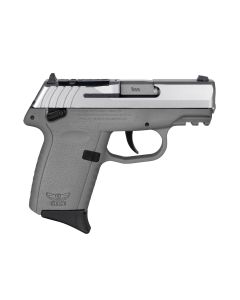 SCCY CPX-1 Gen 3 Sub-Compact Pistol - Stainless / Gray | 9mm | 3.1" Barrel | 10rd | Ambidextrous Safety | Red Dot Ready