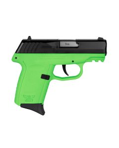 SCCY CPX-2 Gen 3 Sub-Compact Pistol - Black / Lime Green | 9mm | 3.1" Barrel | 10rd | No External Safety
