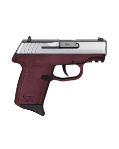 SCCY CPX-2 Gen 3 Sub-Compact Pistol - Stainless / Crimson | 9mm | 3.1" Barrel | 10rd | No External Safety