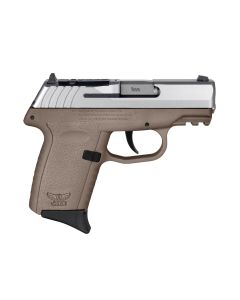 SCCY CPX-2 Gen 3 Sub-Compact Pistol - Stainless / FDE | 9mm | 3.1" Barrel | 10rd | No External Safety | Red Dot Ready